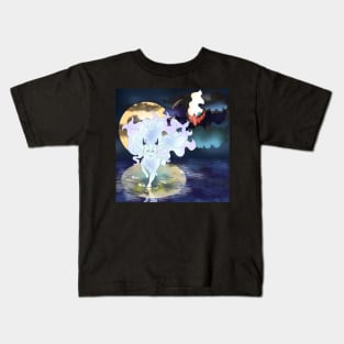 Ice fox and nightmare monster Kids T-Shirt